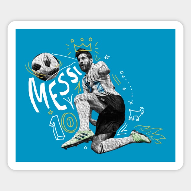 Lionel Messi Sticker by juanc_marinn